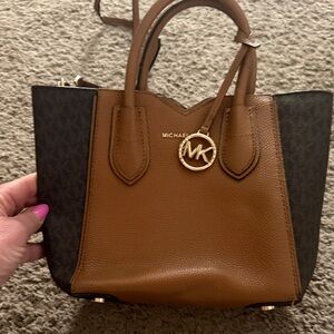 Michael Kors Brown and Black Mini Bag